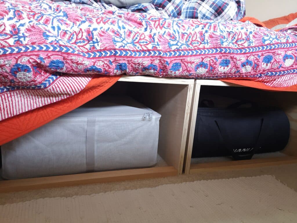 store your filmmaking gear under the bed